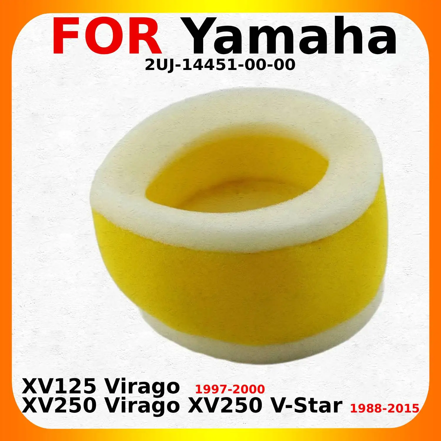 Motorcycle Air Filter Intake Air Cleaner Element Accessories For Yamaha XV125 Virago / XV250 Virago XV250 V-Star 2UJ-14451-00-00
