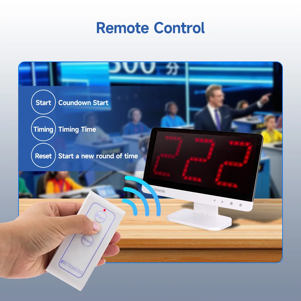 Retekess Game Answer Buzzer TM101 Educational Answer Buzzer For Games Quiz Buzzer System For Class Competition Family Game Night - Image 4