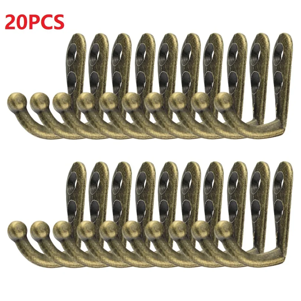 

NEW 10/20pcs Wall Mounted Hook Single Robe Coat Hat Holder Key Hanger With 40 Pieces Screws Home Storage Hook Organize