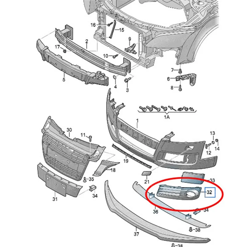 

1 пара переднего бампера, противотуманная фара, крышка решетки для TT 2011 2012 2013 2014- 8J0807681J 8J0807682J