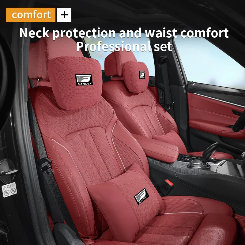 Für Lexus Fsport CT200h ES GS GX LS LX NX RX UX IS LM Auto Kopfstütze Nackenstütze Sitz Lendenkissen Atmungsaktives Weiches Nackenkissen