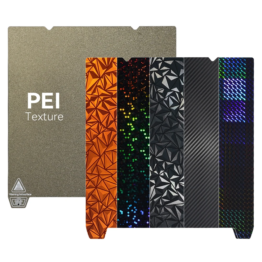 부드러운 PEY PET PEO 시트, Ender 3 V3 SE 빌드 플레이트 텍스처, Pei 용수철 스틸 235x235mm, Creality K1, Ender3 V3-SE, S1 Pro 