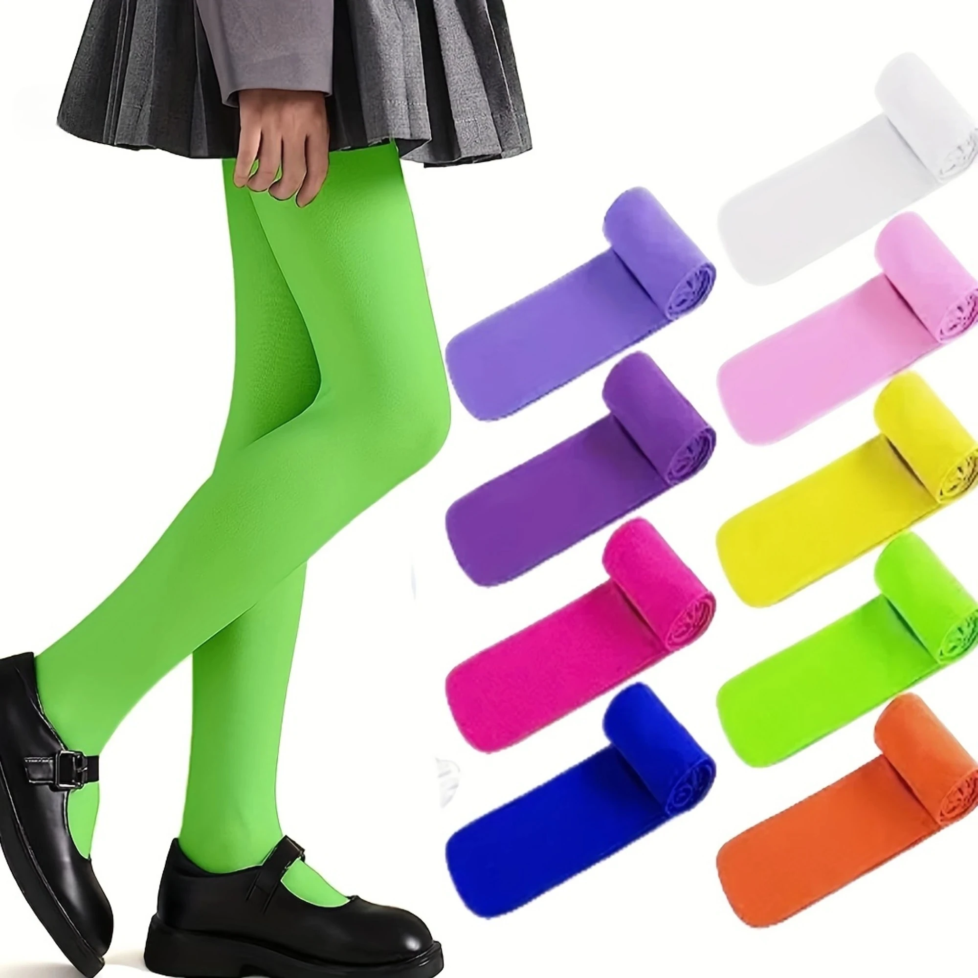 Ballet Dance Tights For Pants For Baby Girl Leggings Children Girls Candy Color Velvet Stockings Sock Kids Pantyhose Solid White