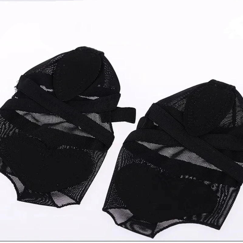 Новые балетные танцевальные кроссовки, балетный чехол на переднюю часть стопы, ремешок с горячими бриллиантами для танца живота, накладки на носок, аксессуары для танцевальных выступлений