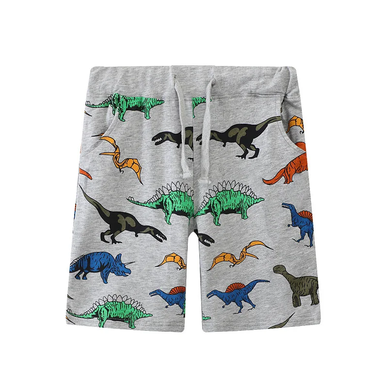

Jumping Meters 2-7T Boys Shorts Summer Dinosaurs Print Drawstring Children's Pants Kids Trousers Pants Baby Clothes
