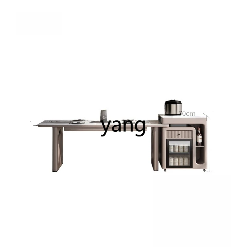 

LMM rock plate island table dining table integrated home modern simple multifunctional dining table