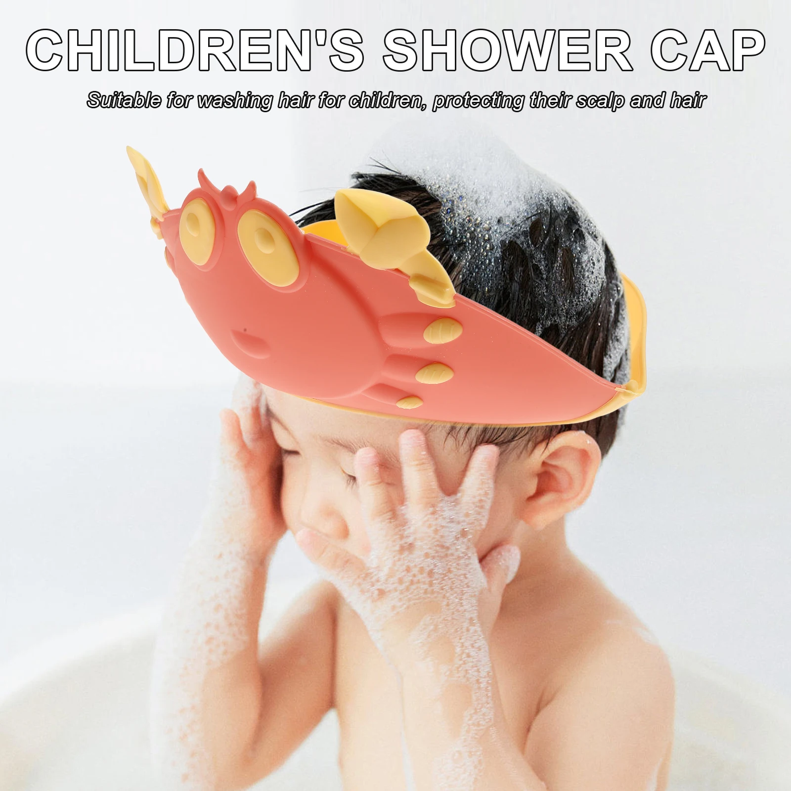 

Baby Shower Cap Toddler Bath Hat Hair Wash Shield Adjustable Kids Ear Eye Protection Visor Infant Bathing