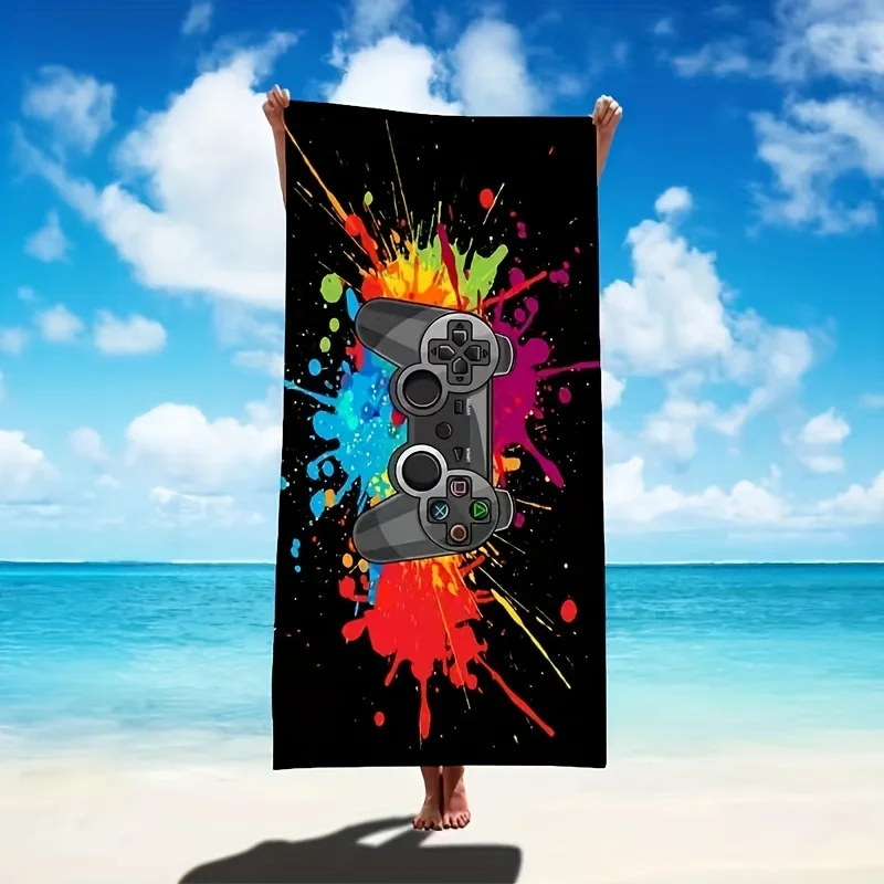 

Creative Game Console Beach Towel For Outdoor Vacation Seaside Camping