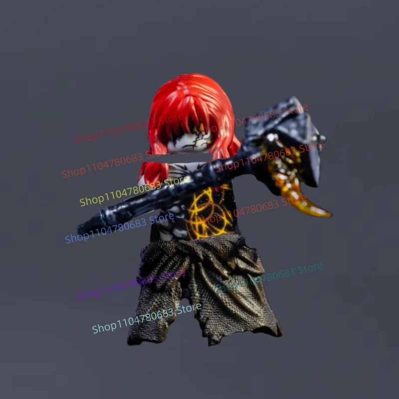 

Строительные блоки MOC, красный волшебник, мини-фигурка, аниме, ТВ, декор для рабочего стола, игрушка, праздничный подарок, хобби, коллекционная