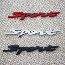 Metal 3D Chrome Car Trunk Auto body Racing Sport Word Letter Sticker Water Proof Logo Emblem Badge Decal Sticker Car Accessories