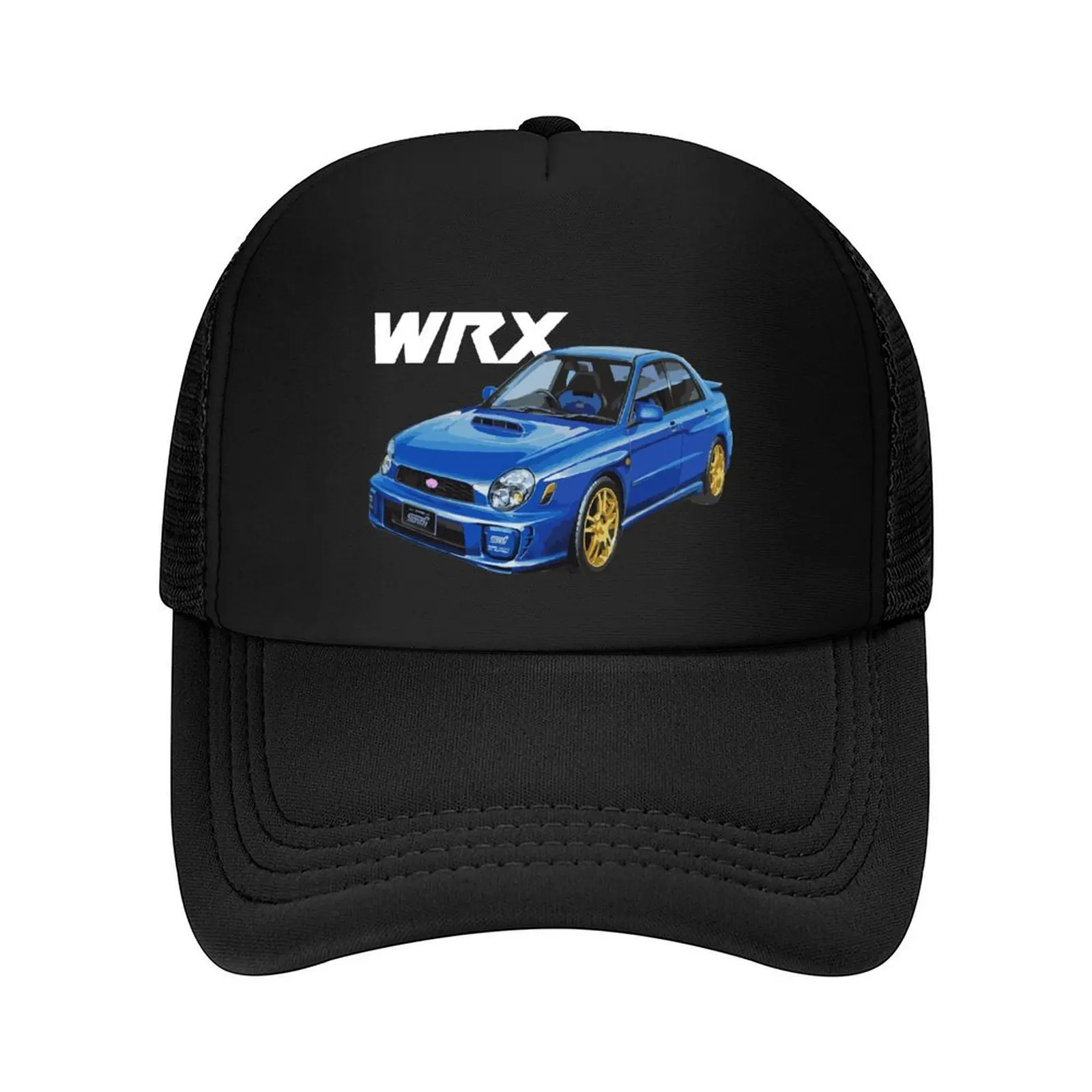 

JDM WRX GDB Bugeye RALLY BLUE Baseball Cap Trucker Hat Golf Hat Man fishing hat Sunscreen Mens Tennis Women's