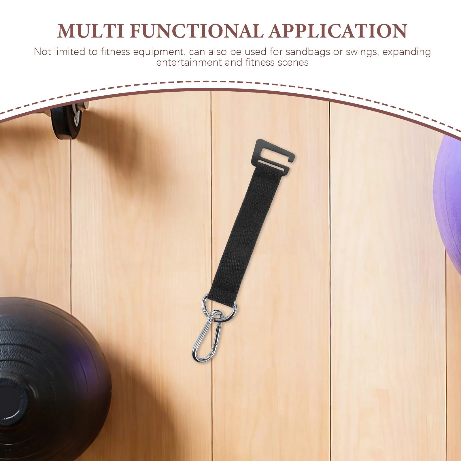 ตะขอเกี่ยวบาร์โหนแบบหนัก ทนทานอเนกประสงค์ สายรัดแขวนอุปกรณ์ฟิตเนส ชุดสวิงสำหรับกระสอบทรายและกระสอบทรายต่อยมวย