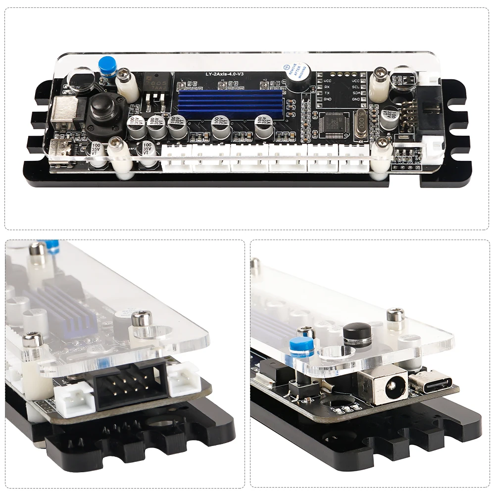 GRBL 2AXIS Controller Stepper Motor Driver 32BITS Laser Engraving Machine Control Board Support 80W Laser offline