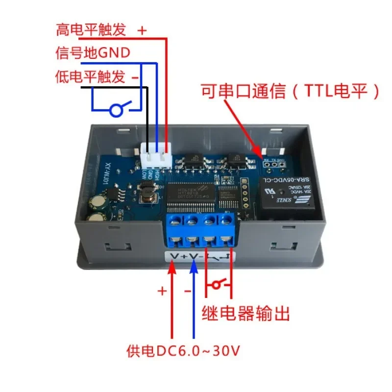 XY-WJ01 One cite Tech Off Delay Timing Circuit Disconnect Switch Trigger Delay Loop Cave