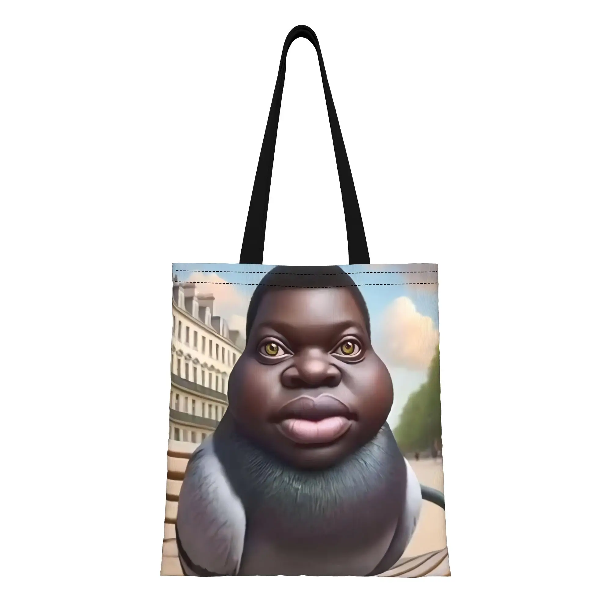 my lovely bird pigeon Ai pigeon Canvas Tote Bag Perfect for Travel Women's Top-Handle Bags