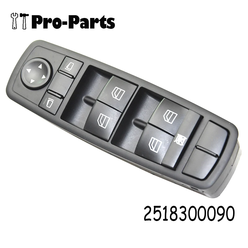 

2518300090 2518200110 A2518300090 New Front Left Door Window Mirror Master Switch For Mercedes W164 ML GL R Class