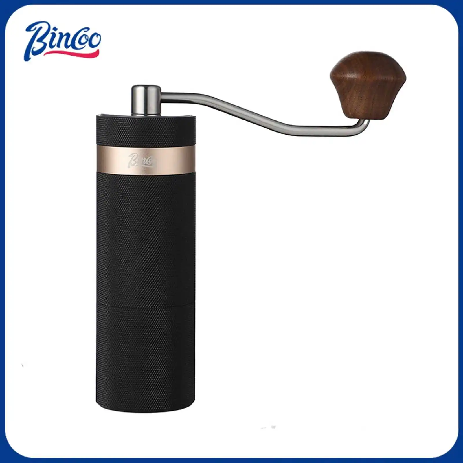

Bincoo Hand Coffee Grinder Six Star Knife Wheel Portable Manual Coffee Bean Grinder Family Camping Coffee Tool