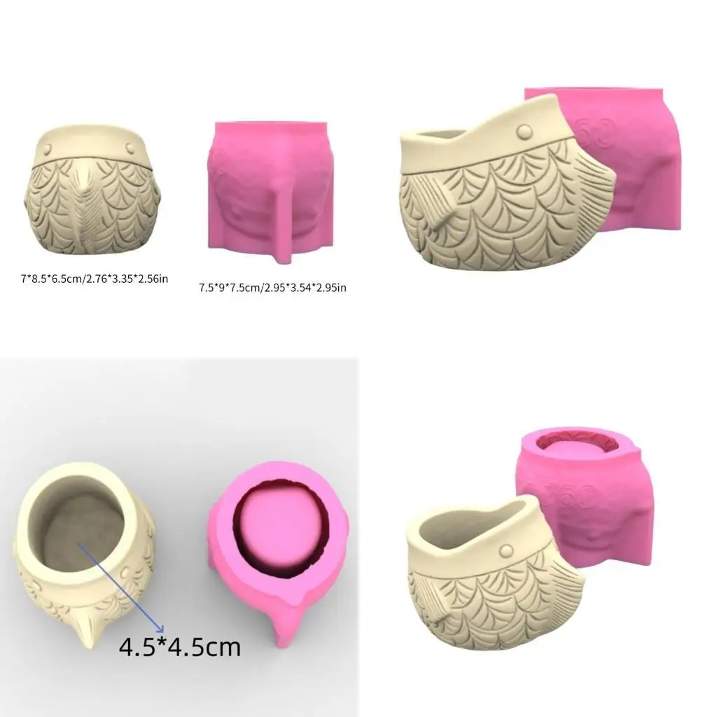 

J78F формы для ваз из смолы, красивые формы для ваз для цветов, формы для ювелирных банок, формы в форме рыбы, формы для сочных