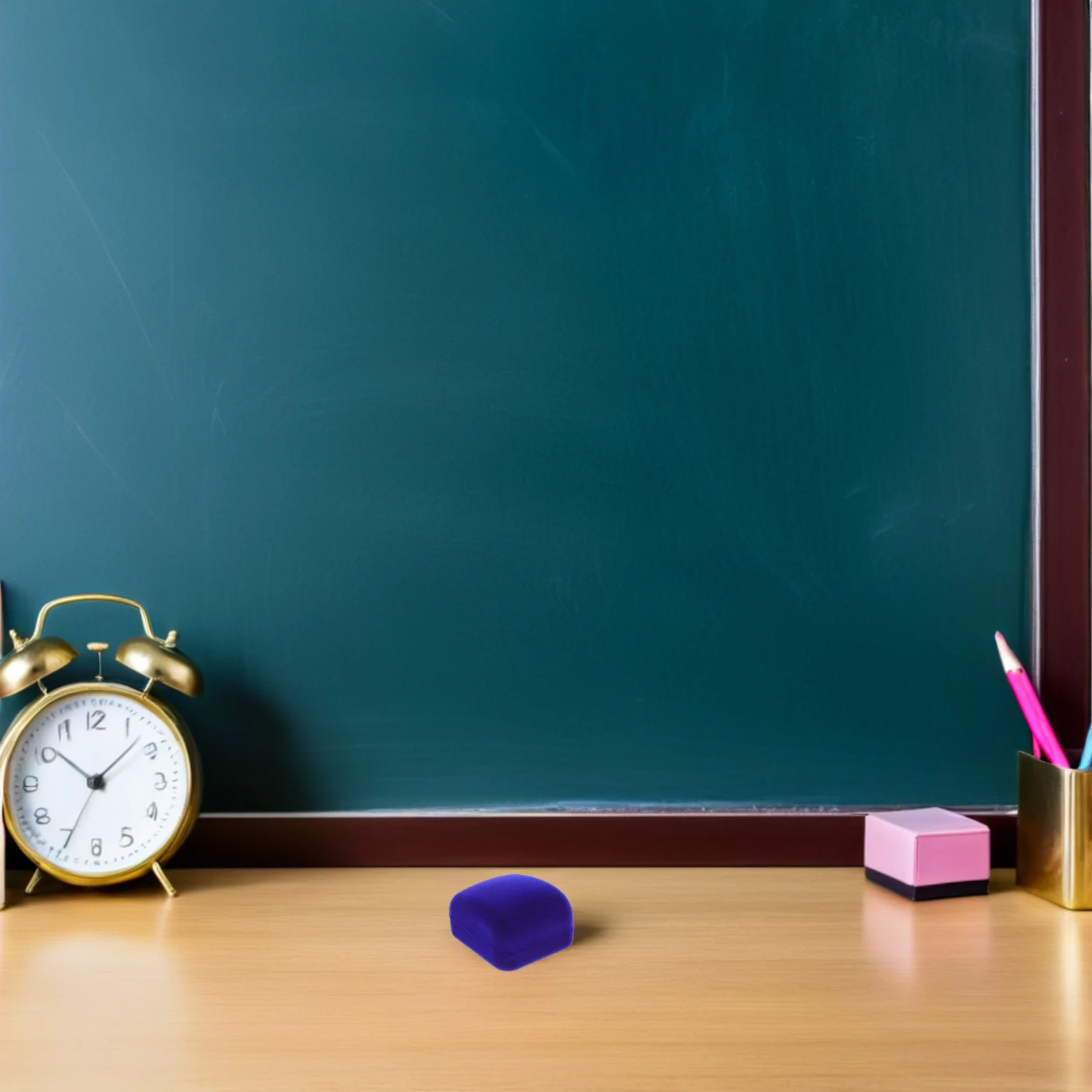 12Pcs Blue Badge Medal Display Case Badge Lapel Pin Holder Box Student Award Organizer Tabletop Medal Frame Display Storage Case