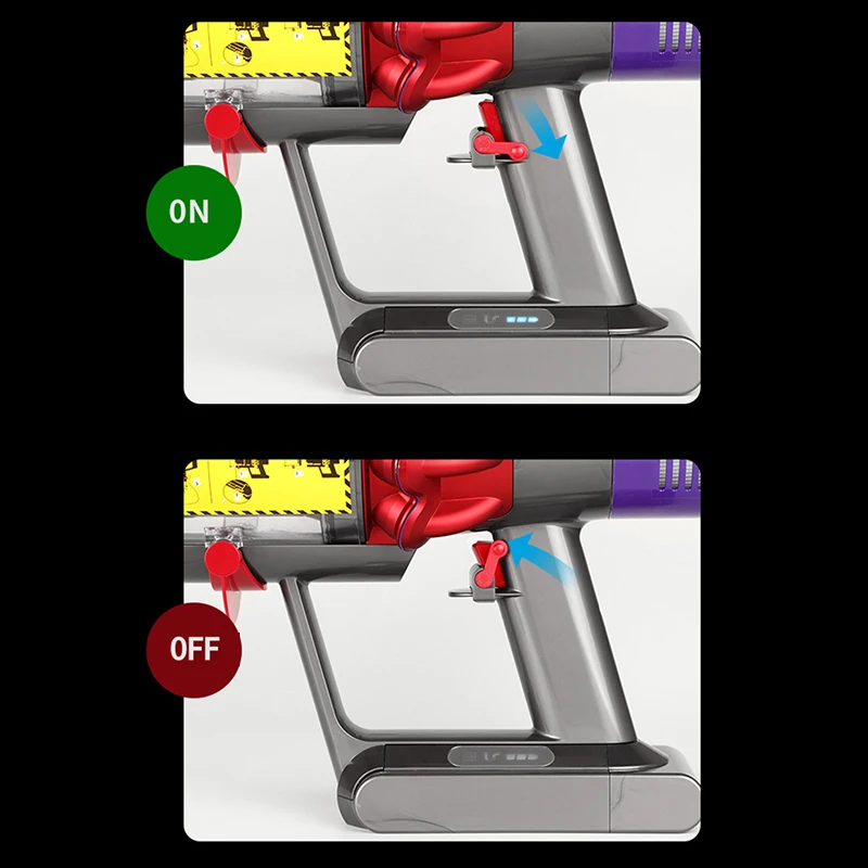 Kunci Pemicu Aksesori tombol daya untuk Dyson V6 V7 V8 V11 V10 penyedot debu peralatan rumah suku cadang-warna acak
