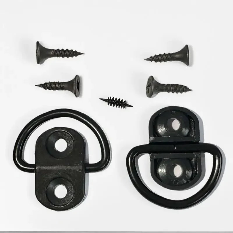 

2Set Car Cargo Net Floor Hook Accessories Rear Trunk Boot Cargo Floor Net Tie Down Hook Ring Loop Hanging Flat Screen Net Fixing