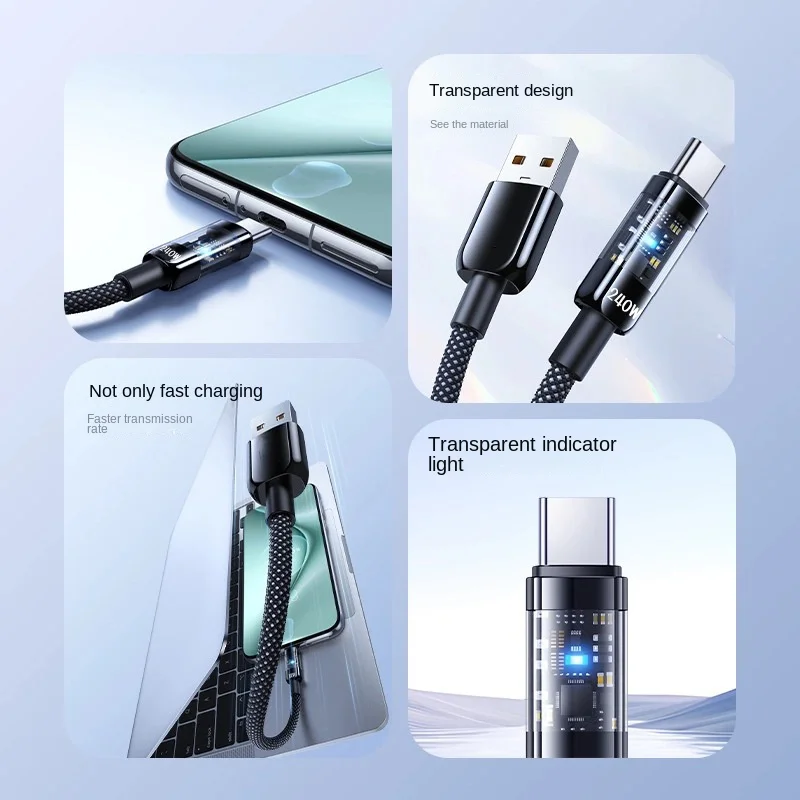 240W 2 in 1 USB C to USB C Fast Charging Foldable Bracket Data Cable Type C Desktop Holder Charging Wire For Iphone17 16 Samsun
