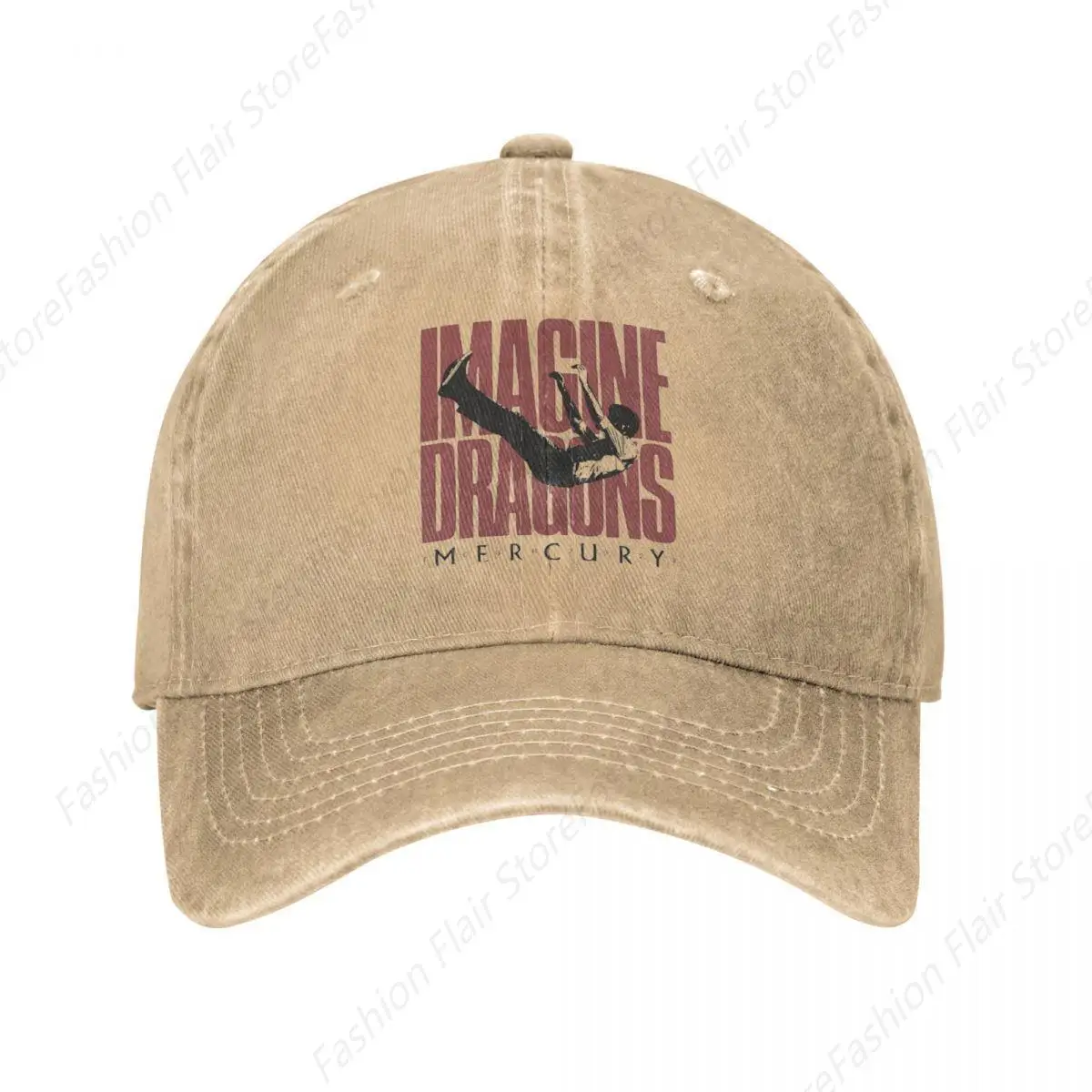 Vintage Imagine Dragons MercuryTour Baseball Caps Unisex Style Distressed Washed Headwear Outdoor Running Golf Hats Cap