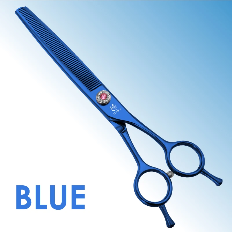 Fenice Professional JP440C Steel 7.0 inch Dog Grooming Scissors for Dog Cutting Thinning Scissors Shears Thinning 25%