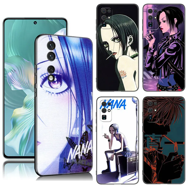 NaNa Osaki Anime Black Phone Case For Huawei Honor 70 90 Lite X40 GT X50 i X5 Plus X6A X6S X7A X8A X8B X6 X7 X8 X9 4G X9A X9B 5G