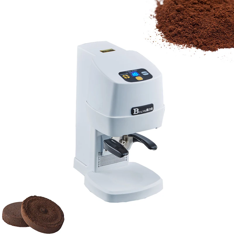 Electric Coffee Tamper Machine Automatic Household Commercial Coffee Powder Screw Press Tamper Hammer Machine