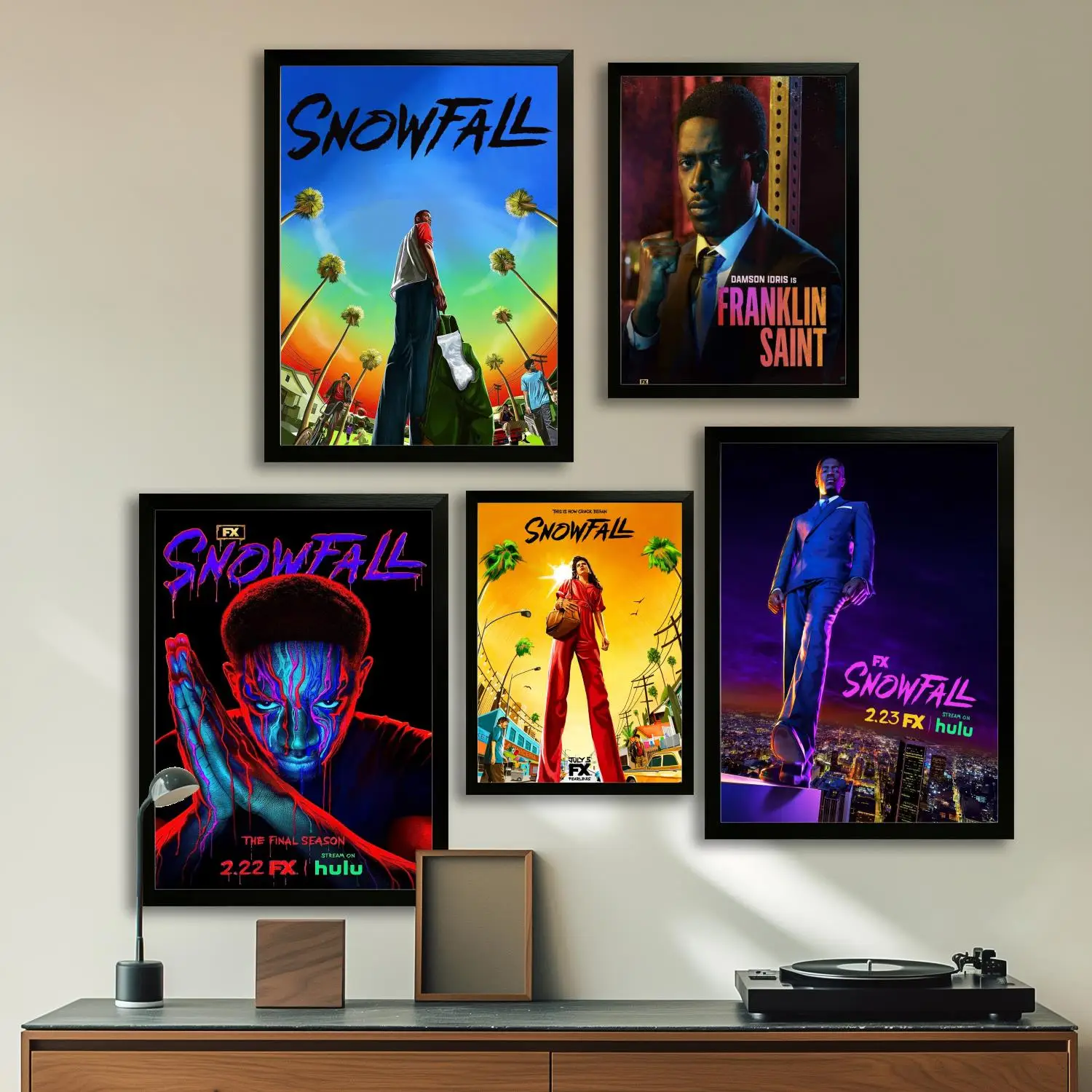 ملصق فني من قماش تساقط الثلوج، لوحة فنية جدارية، طباعة صور، عائلة حديثة، ديكور غرفة النوم، ملصقات، لوحة زخرفية