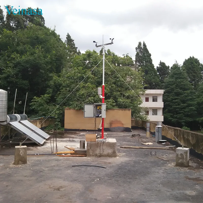 3.5 Meters Roof Weather Station AWS706 Automatic 220V/12V Mobile Network Upload Remote Transmission Viewable on Mobile/Computer
