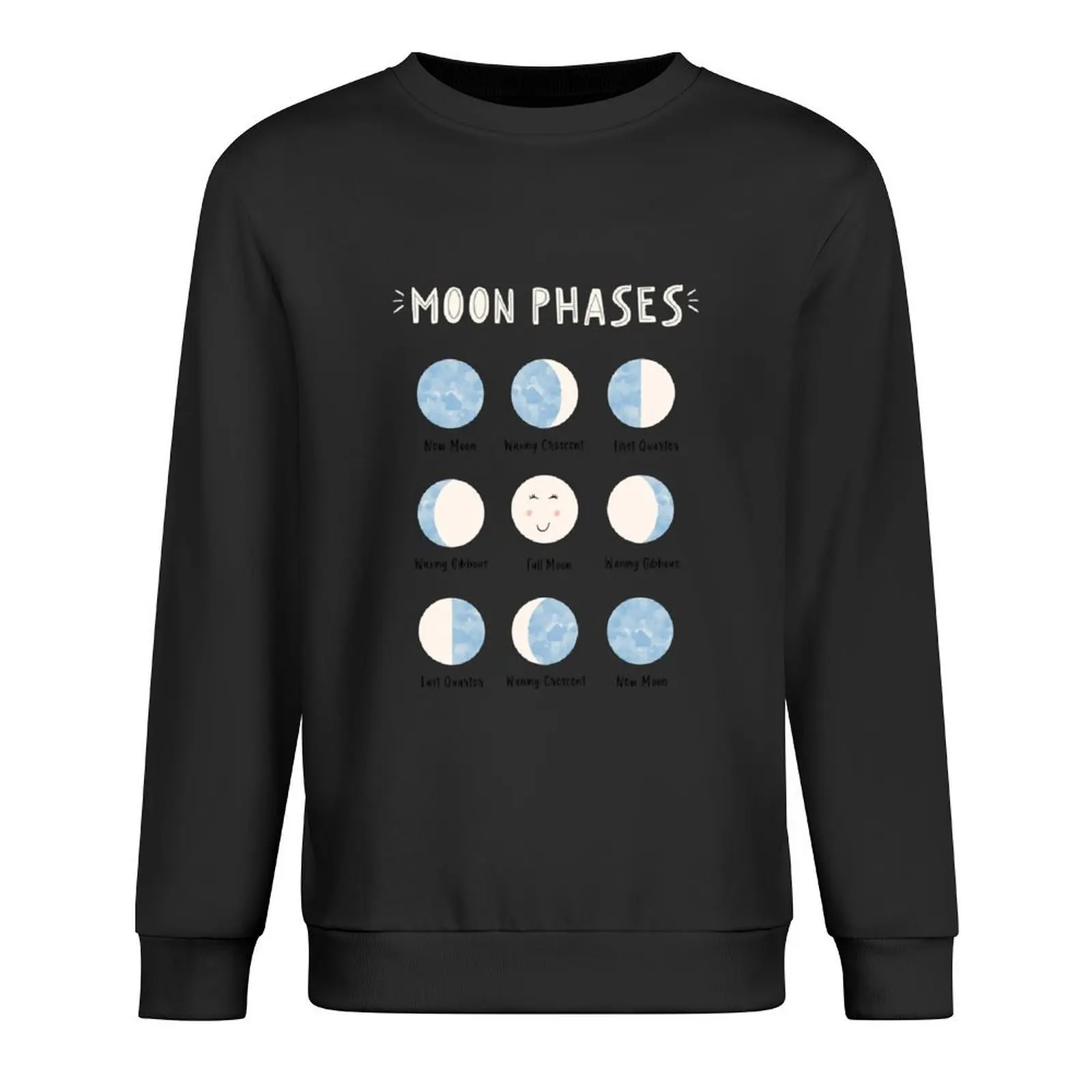 

Lunar Moon Phases Blue Pullover fashion men autumn new products autumn clothes men's sweat-shirt sweatshirt
