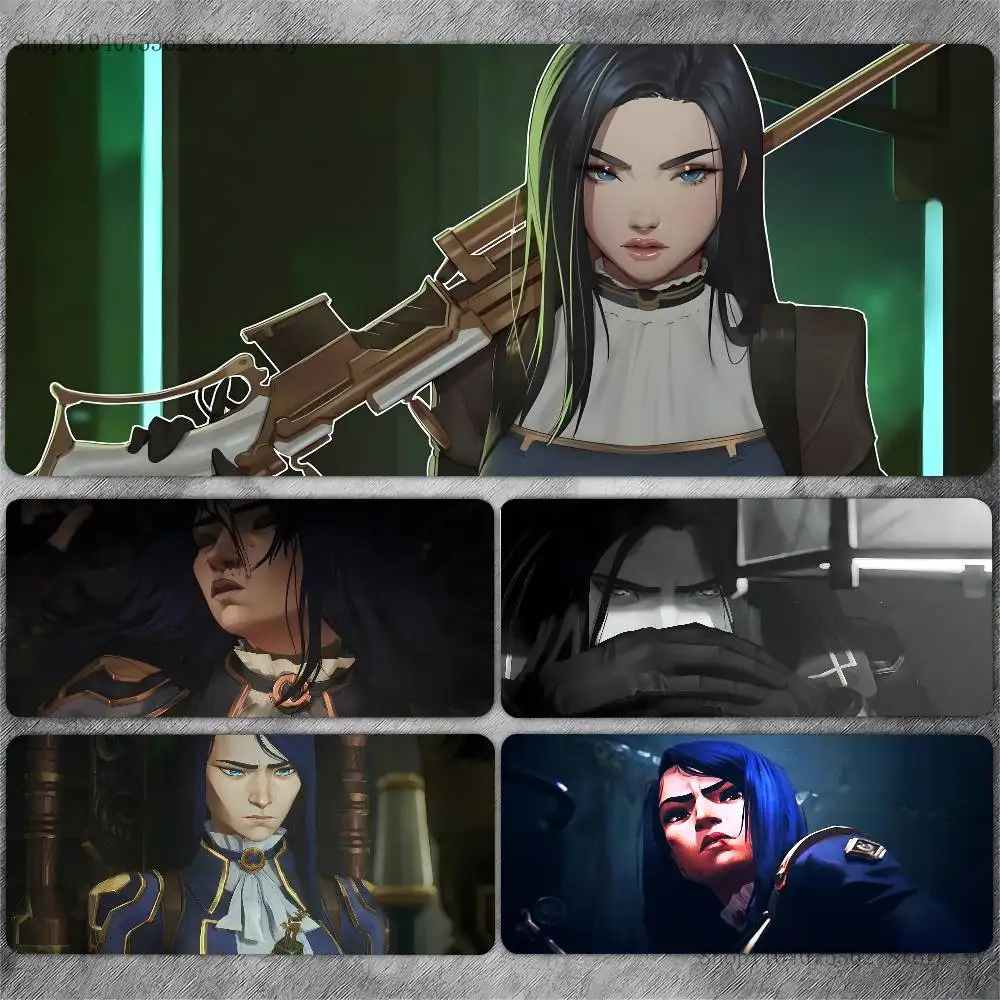 

Anime Game C-Caitlyn Kiramman Mousepad Non-slip Suitable For Office Computers Laptops E-sports Game Desk Mats XXL Keyboard