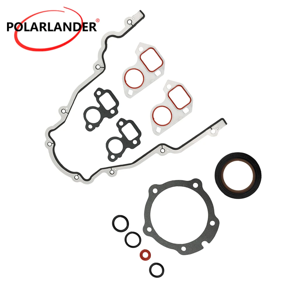 TCS45993 Engine Timing Cover Gasket Set Replacement for Chevrolet Silverado 1500 Isuzu Ascender Buick Rainier Cadillac Escalade