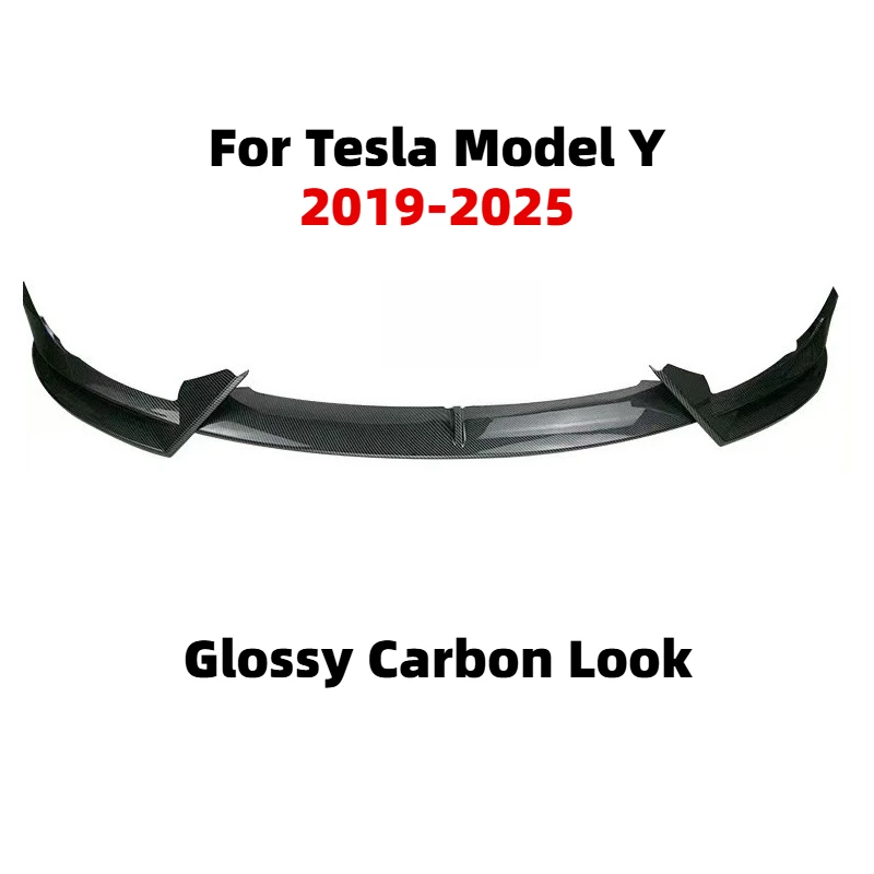 Frontstoßstangenlippe für Tesla Model 3 Model Y 2017-2025 Kinn-Spoiler Diffusor Karosserie-Kit Deflektor Tuning-Zubehör Autoteile – Detail 14