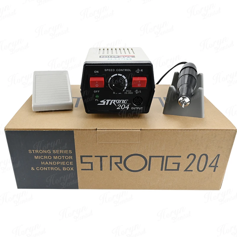 Handpiece Unit Strong 204 Micro Motor Gear Polisher 35,000rpm den tal Lab Equipment