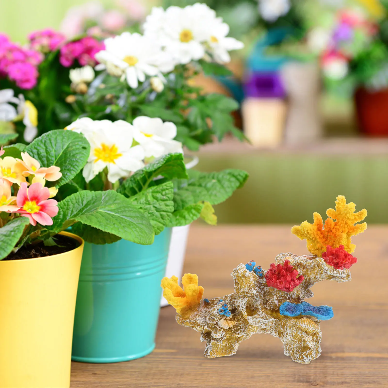 

Artificial Yellow Coral Reef Decor Simulation Landscape Aquarium Fish Tank Coral Ornament Natural Fish Tank Decoration PVC Safe