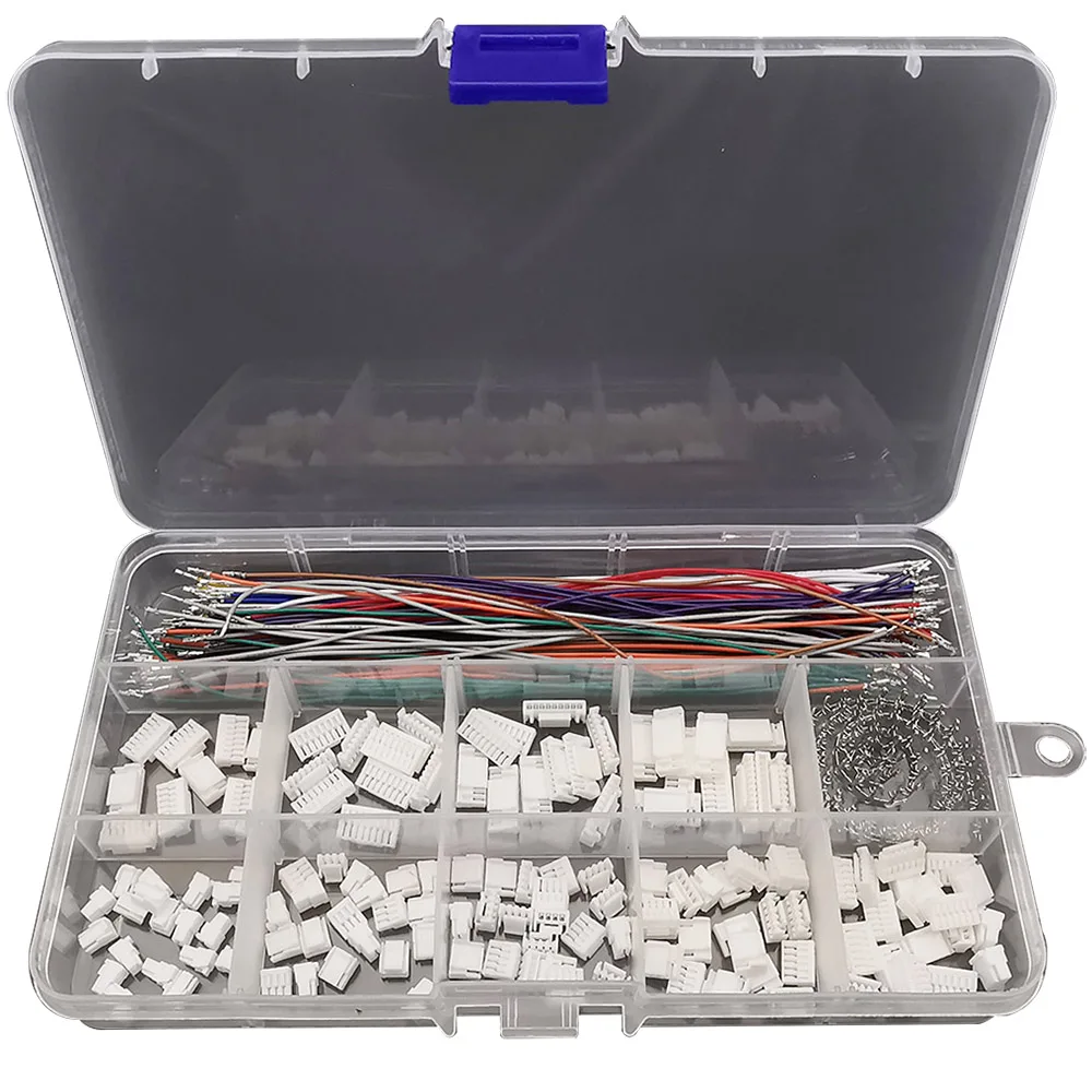 1 Box GH1.25 Connector Kit with 28AWG 15CM Pre-Crimped Cable Wire 2/3/4/5/6/7/8/9/10Pin Housing JST Adapter Cable