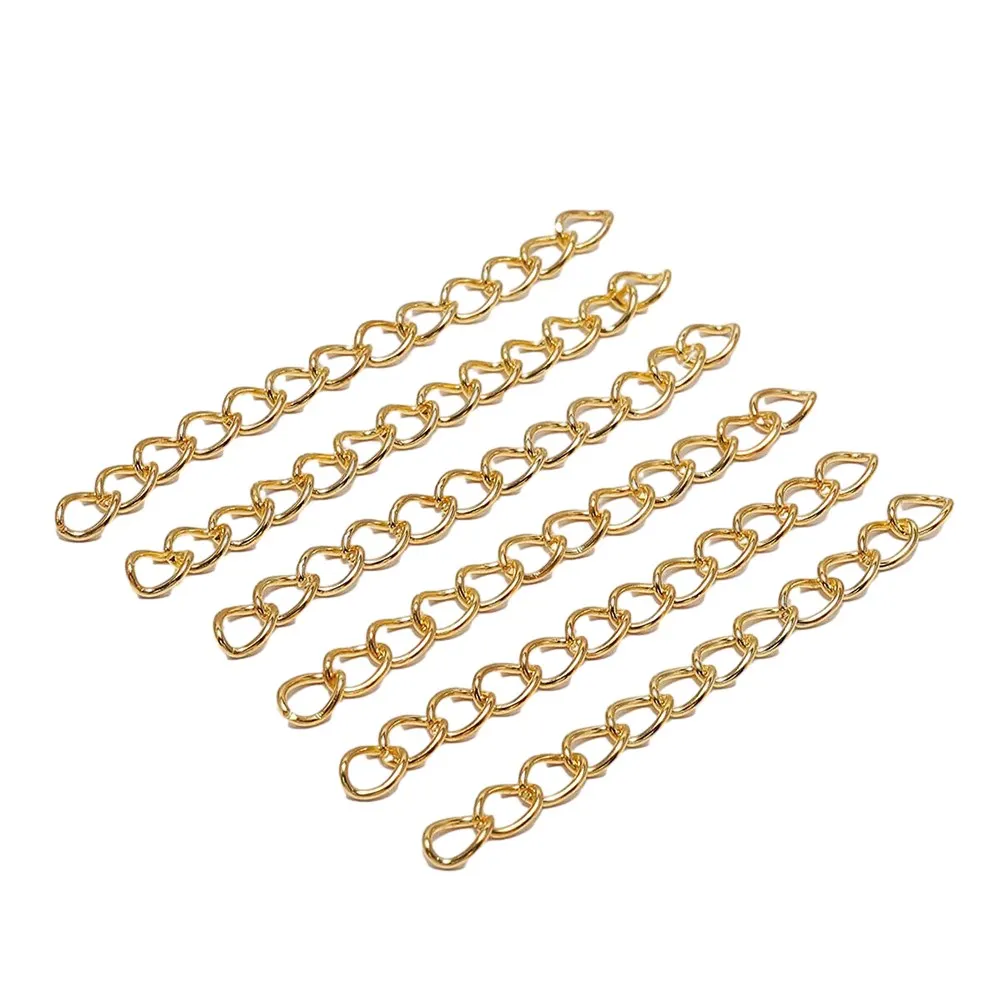 Expand Your Jewelry Collection  100pcs Iron Extension Chain for Necklaces and Bracelets  Easy to Adjust and Customize