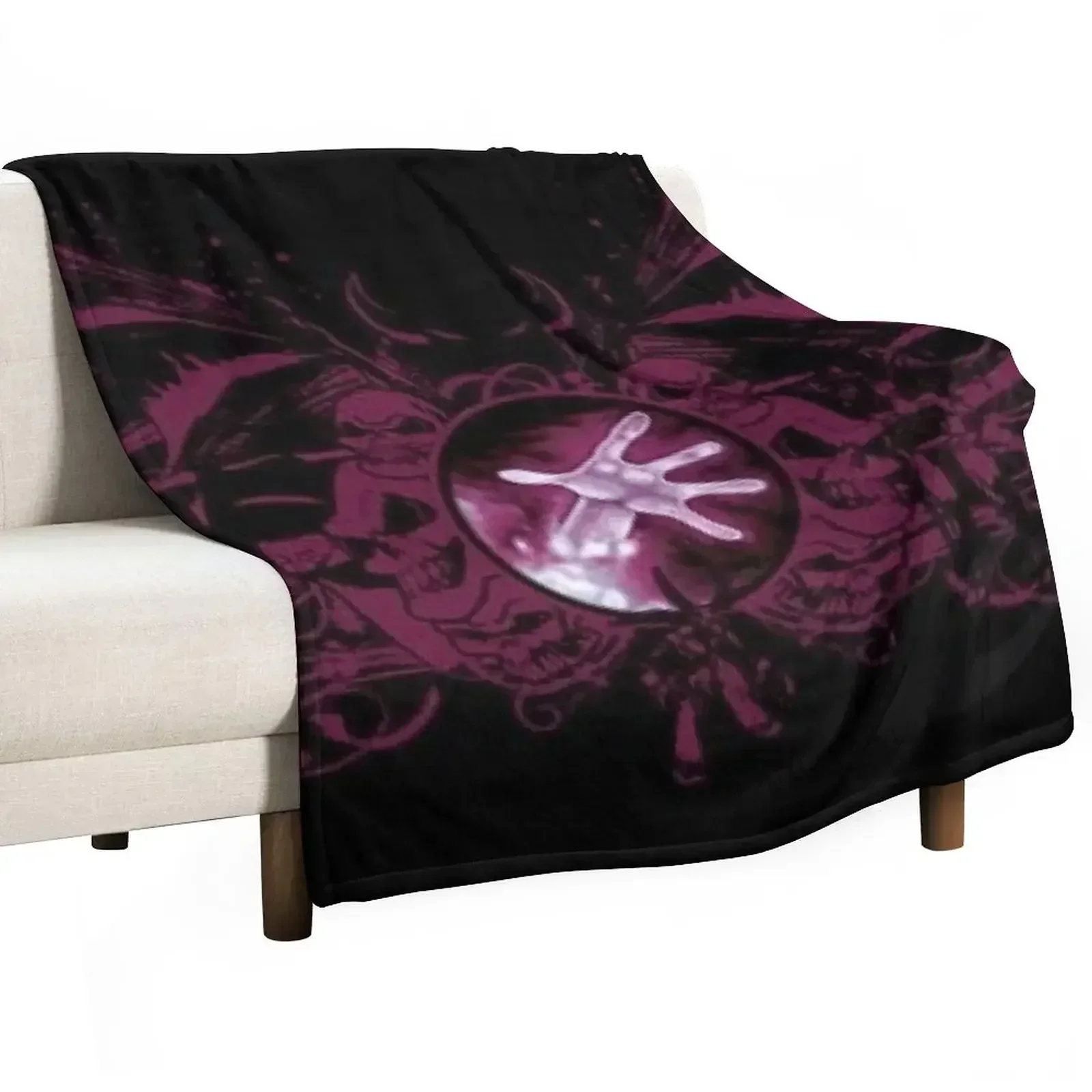 Logo Warlock Throw Blanket Beautifuls Hairys for sofa anime Blankets