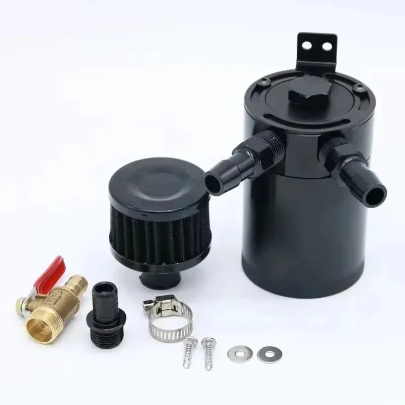 يمكن خزان 150 مل 2-ميناء يربك خزان سيارة الألومنيوم خزان النفط مع صمام استنزاف الاستراحة اسطوانة مجموعة مرشح الصيد #6