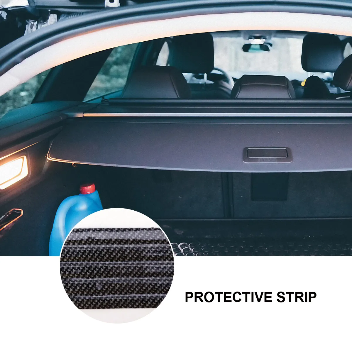 104Cm Professional Car Trunk Protection Strip Rear Bumper Guard Anti-Aging Scratch Protection Strip Rear Bumper Protector Car