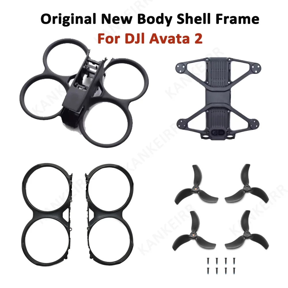 

Оригинальная рамка Avata 2, подходит для аксессуаров для дронов DJI Avata 2, верхняя/средняя рамка, защитная крышка подвеса, передняя крышка