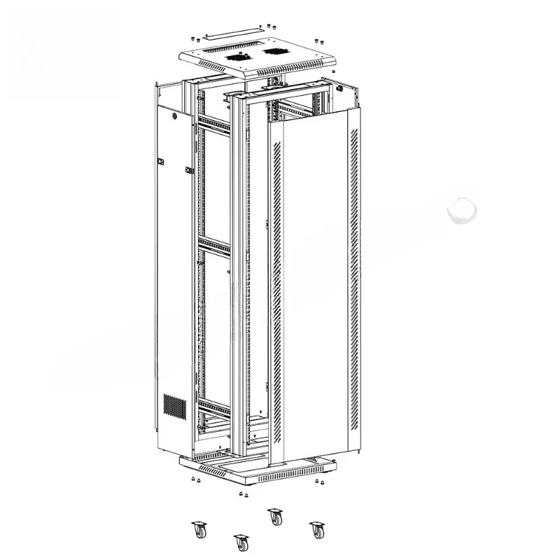 19-Inch cold-rolled steel server rack 18U 22U 27U 32U 37U 42U 47U server rack