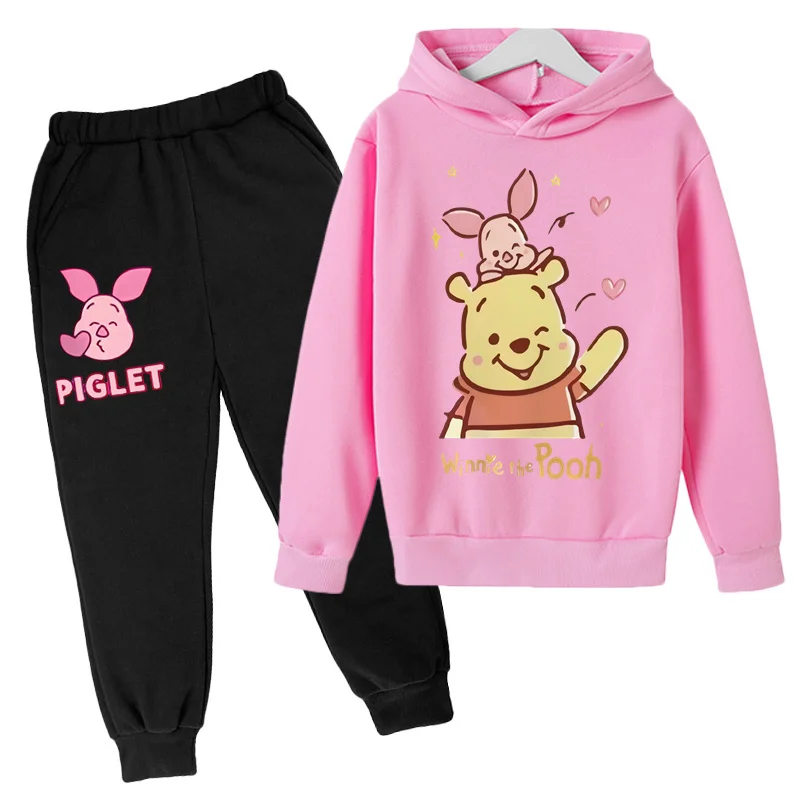 Kids Spring and Autumn Hoodies 3-12 Year Old Boys and Girls Set Casual Sports Top+Pants Cute Anime Horror Adventure Game