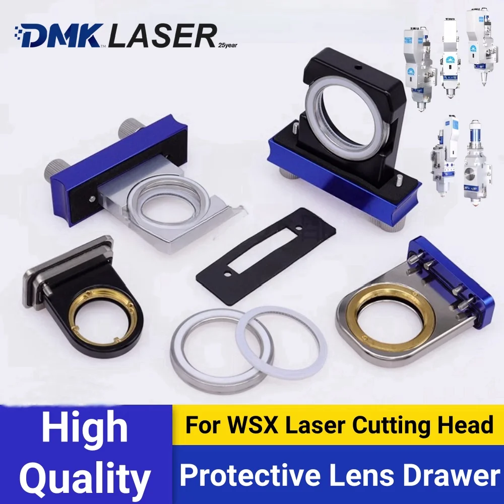 

DMK WSX original Laser Protective Windows assembly 30*5mm Lens Base Seat Drawer For WSX KC1315 NC30B SW20A laser cutting head