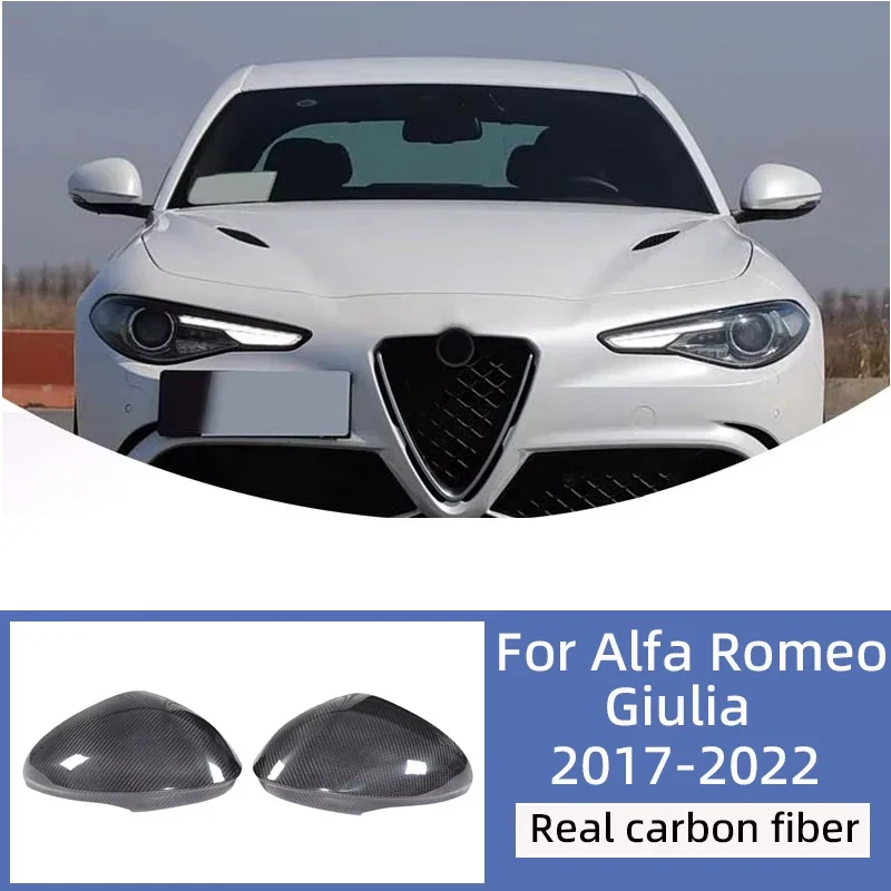 

Для Alfa Romeo Giulia 2017-2022 Защитные чехлы для наружных зеркал заднего вида, декоративные чехлы для зеркал заднего вида, автоаксессуары