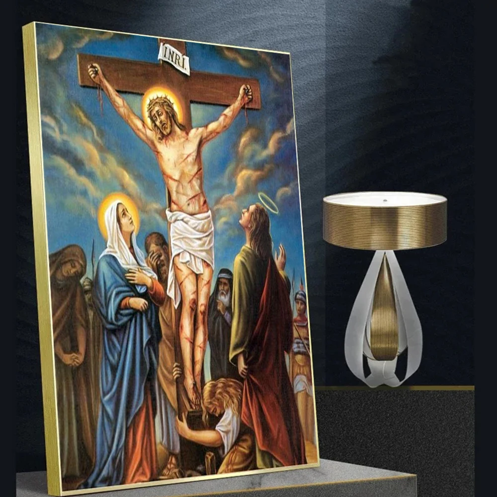 Jesus Christ Cross Poster Prints For Bedroom Living Room Home Decor Christian Christianity Canvas Painting Wall Art Cuadros