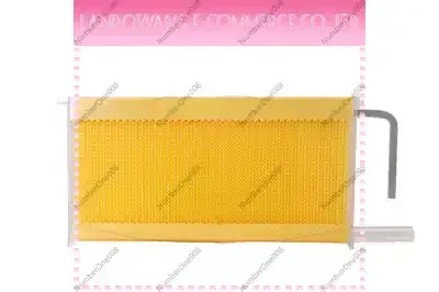 Self-Flowing Beehive Frames with Plastic Honeycomb Foundation for Beekeeping